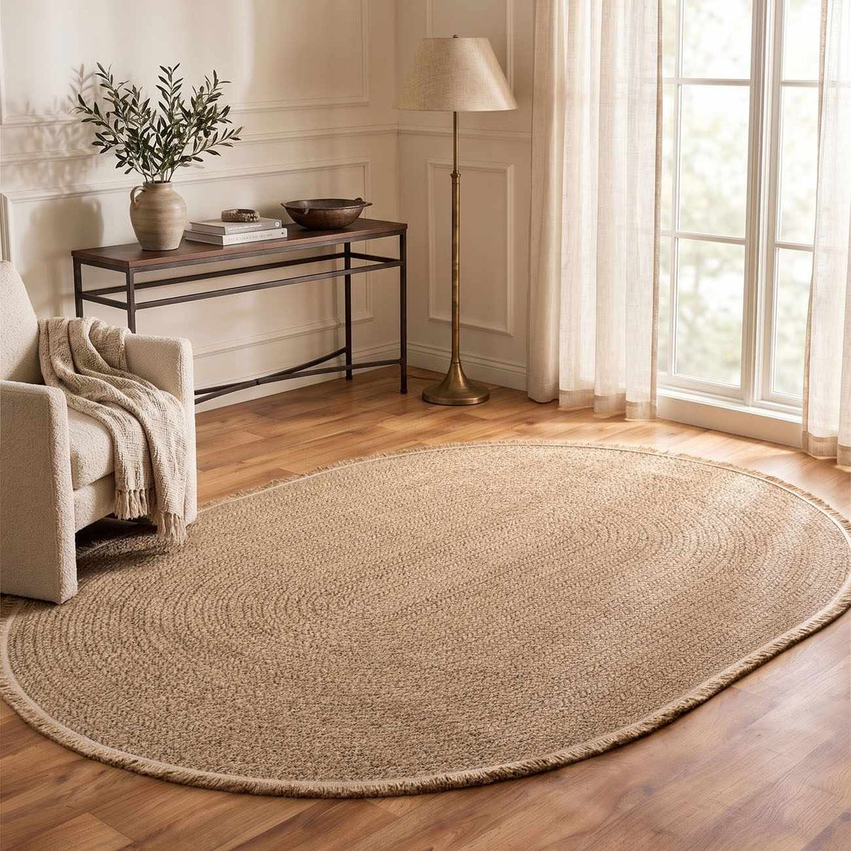 W&F Collection | Fumiya Faux Jute Area Rug