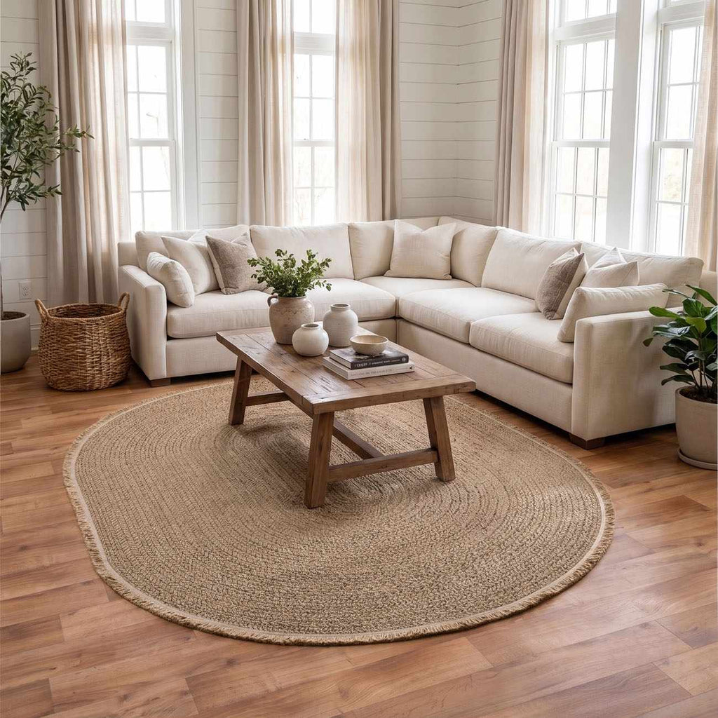 W&F Collection | Fumiya Faux Jute Area Rug