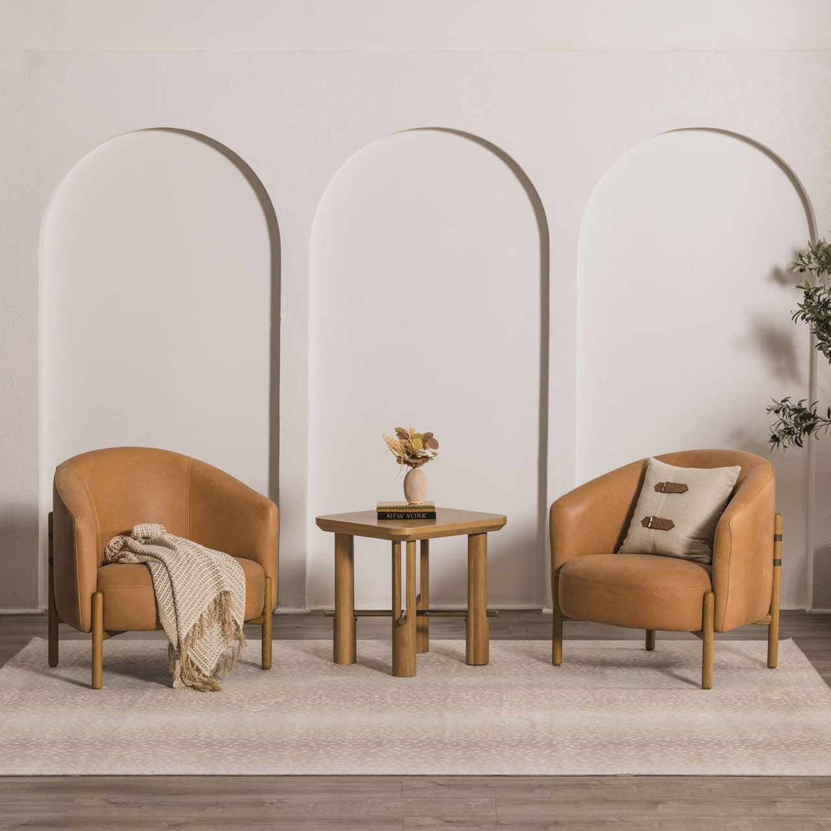 W&F Collection | Pointblank Tan Leopard Print Rug