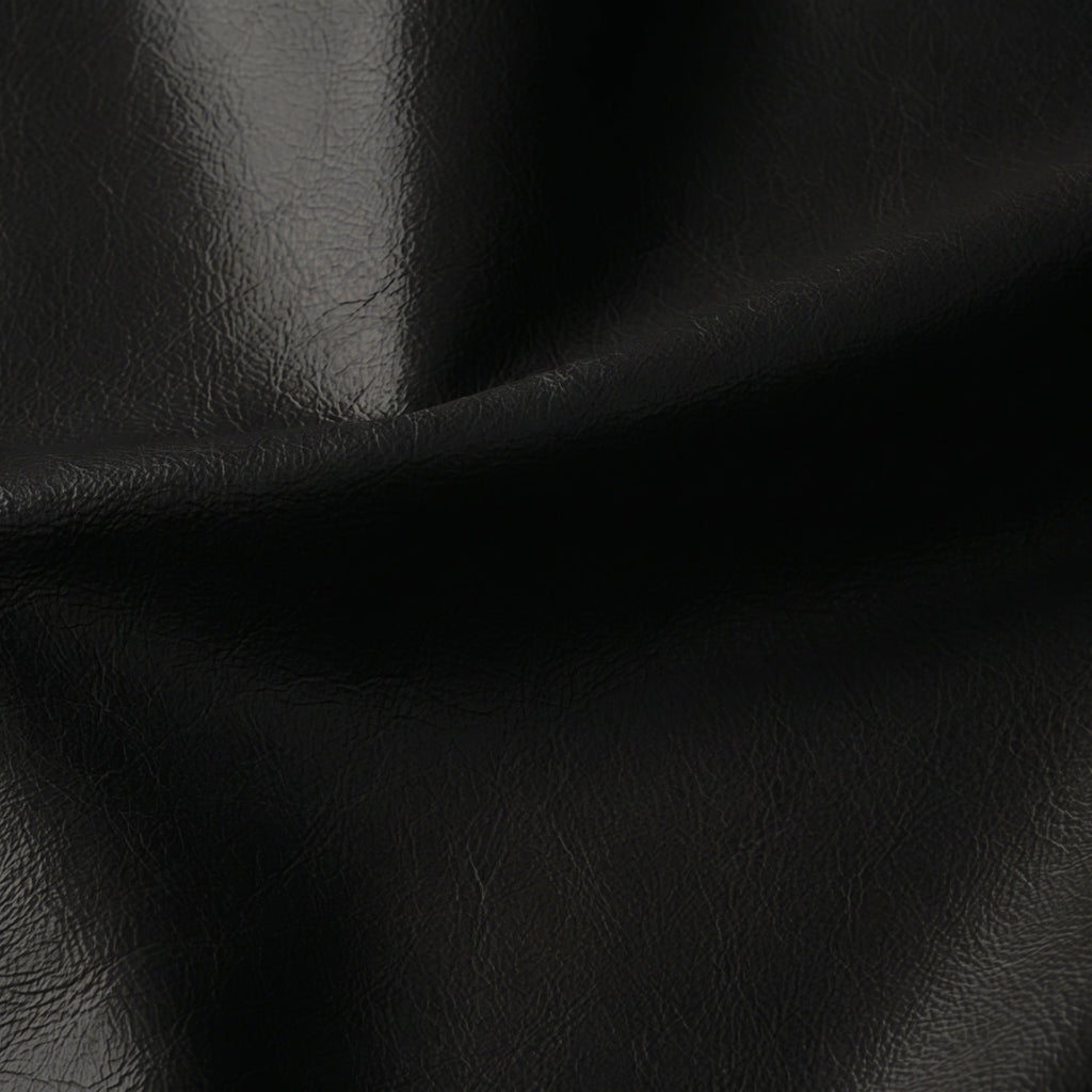 W&F Collection | Napa Leather Lounge Chair (Onyx Black, Single)