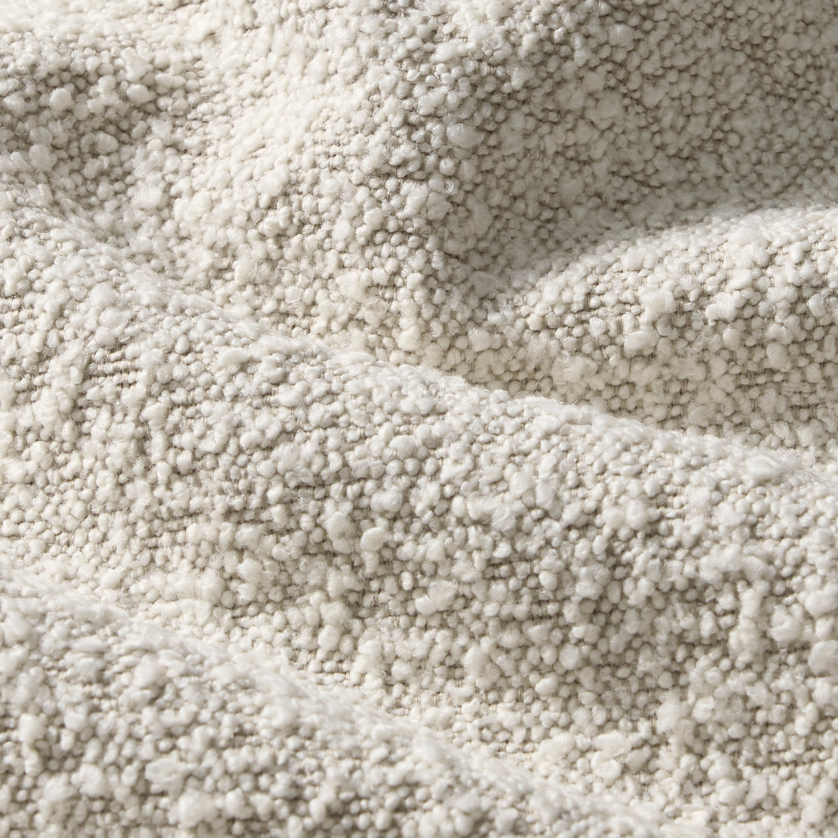 W&F Collection | Genoa Bed (Crema White Boucle, Queen)