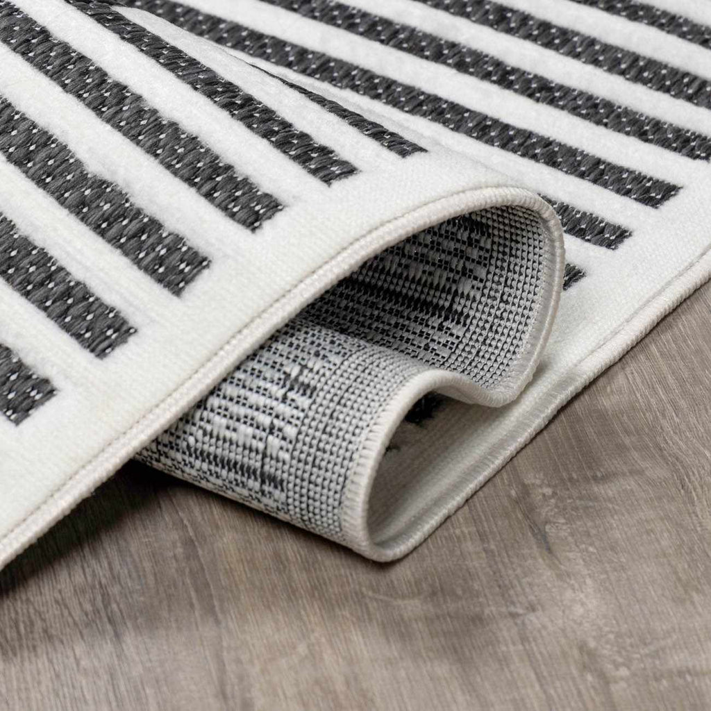 W&F Collection | Anah 3D Black Outdoor Rug