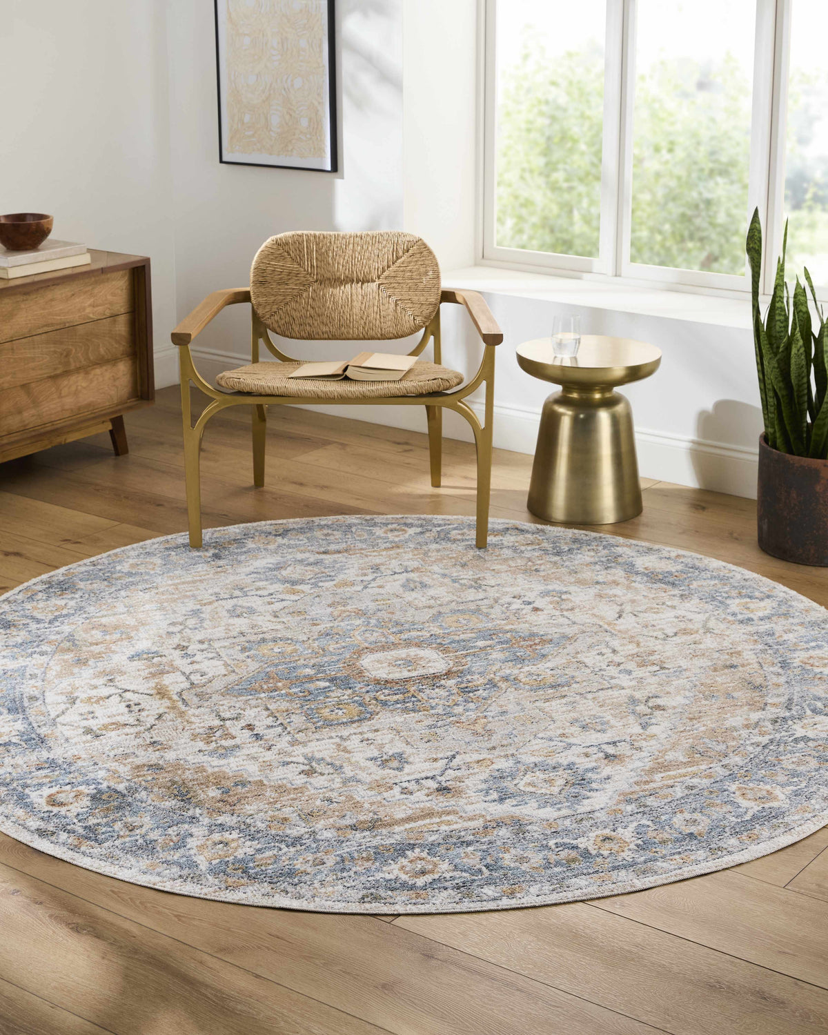 W&F Collection | Ezri Cream Washable Area Rug