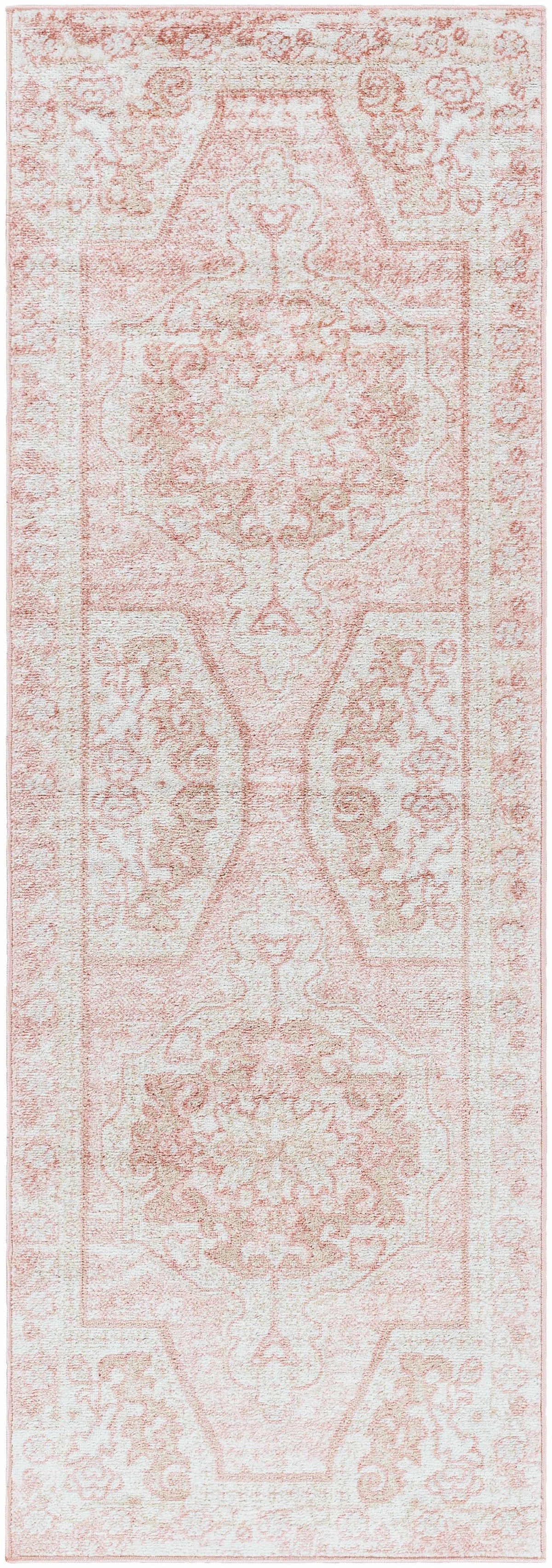 W&F Collection | Snead Pink Floral Rug
