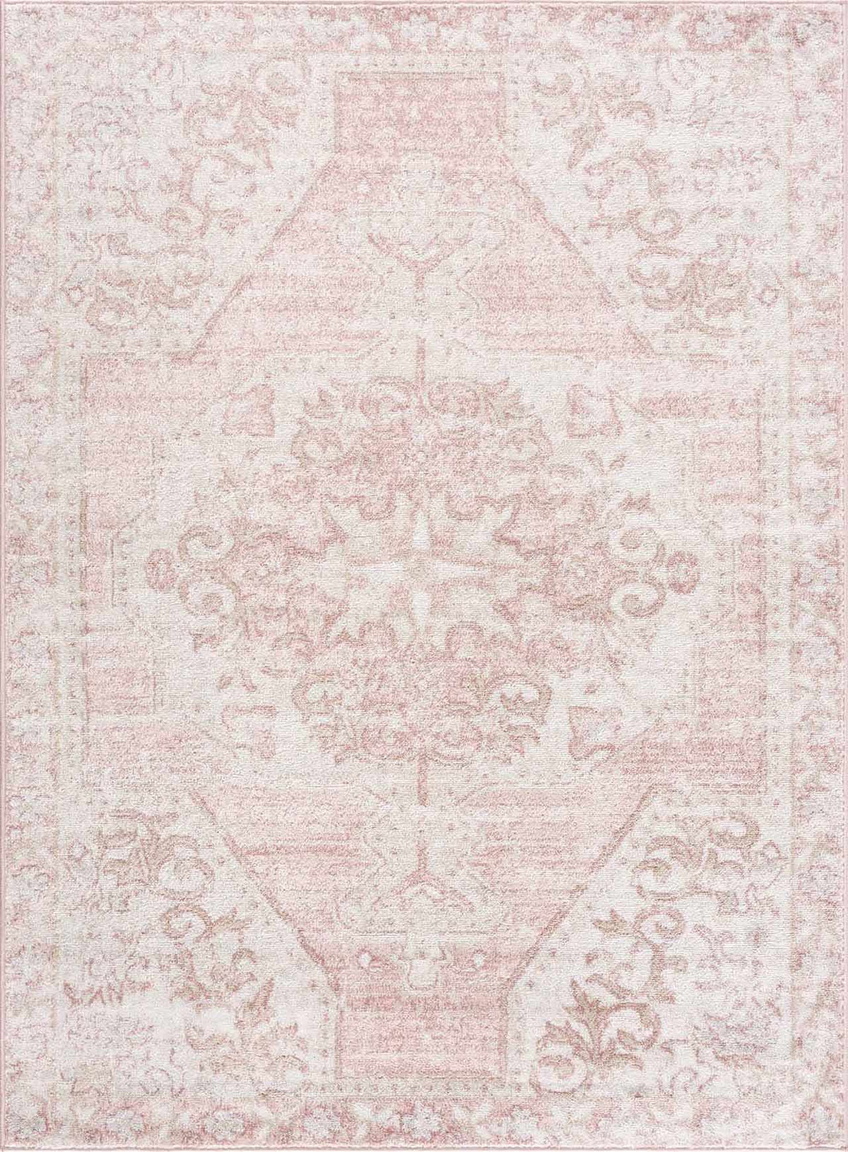 W&F Collection | Snead Pink Floral Rug