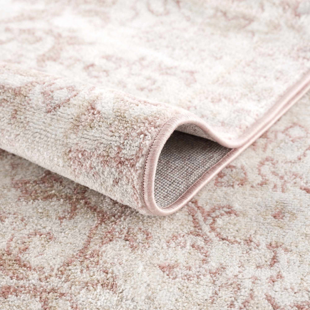 W&F Collection | Snead Pink Floral Rug