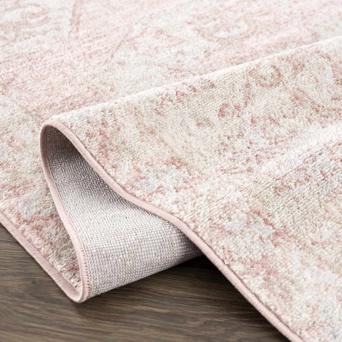 W&F Collection | Snead Pink Floral Rug