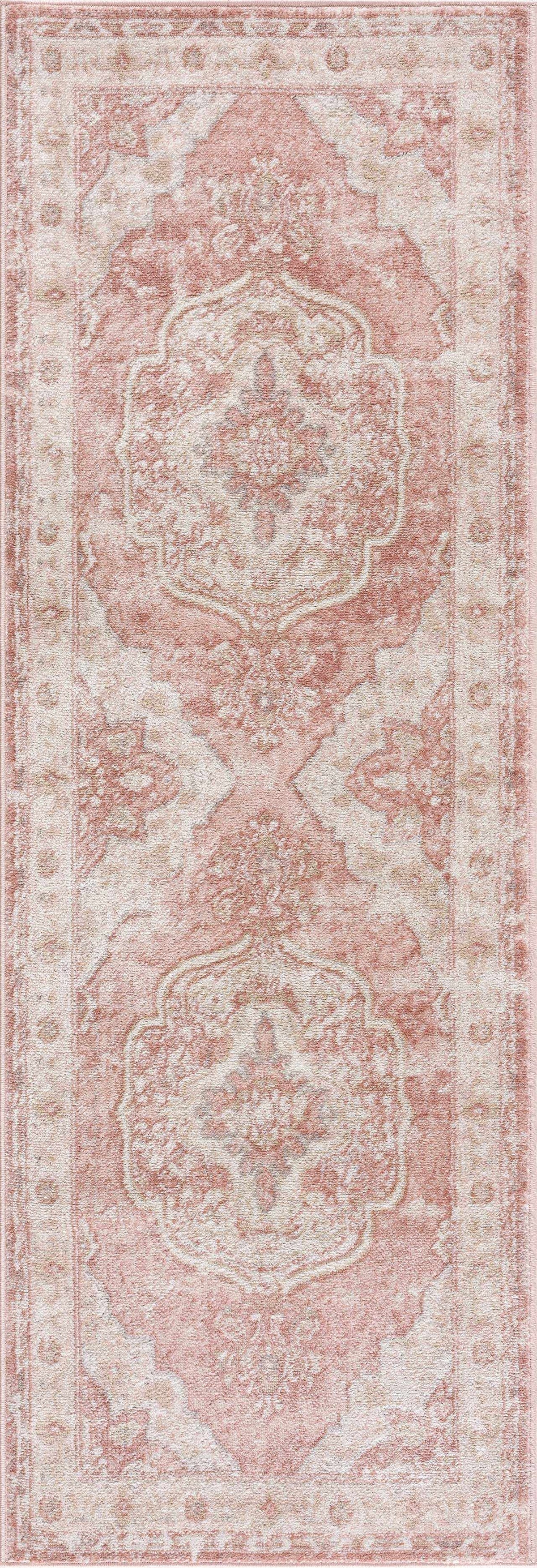 W&F Collection | Kandos Blush & Light Pink Area Rug