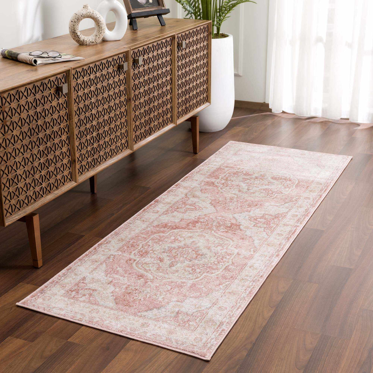 W&F Collection | Kandos Blush & Light Pink Area Rug