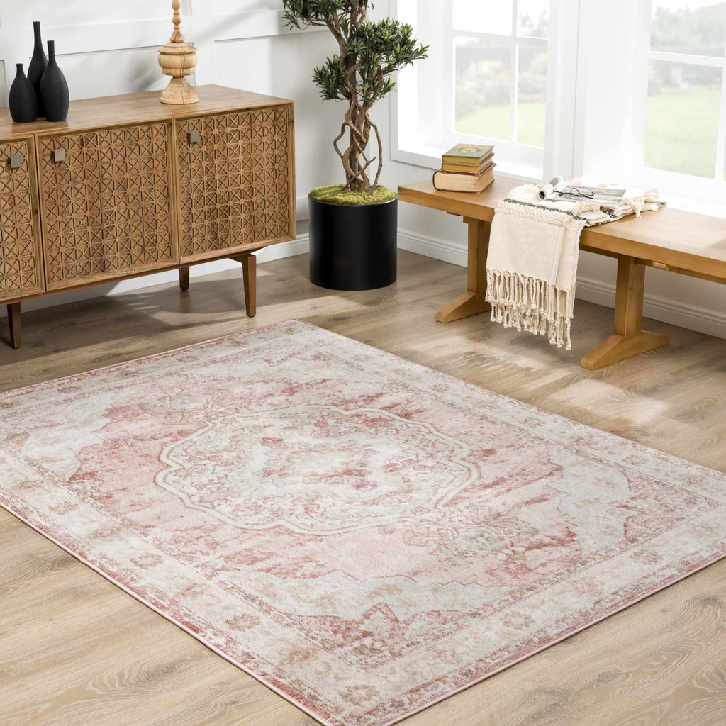 W&F Collection | Kandos Blush & Light Pink Area Rug