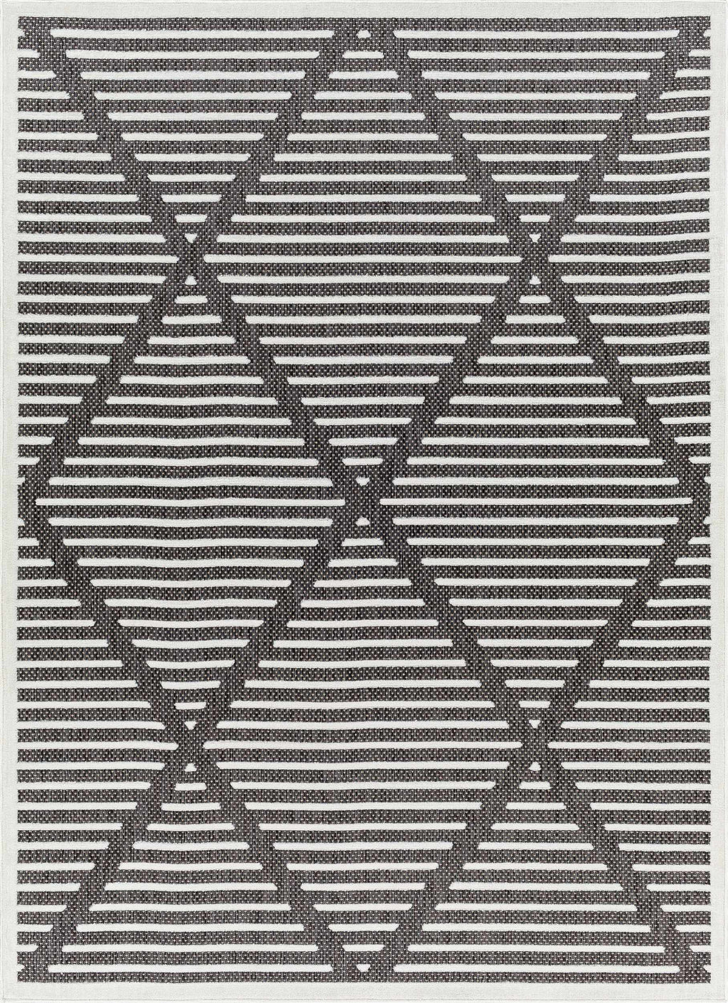 W&F Collection | Anah 3D Black Outdoor Rug