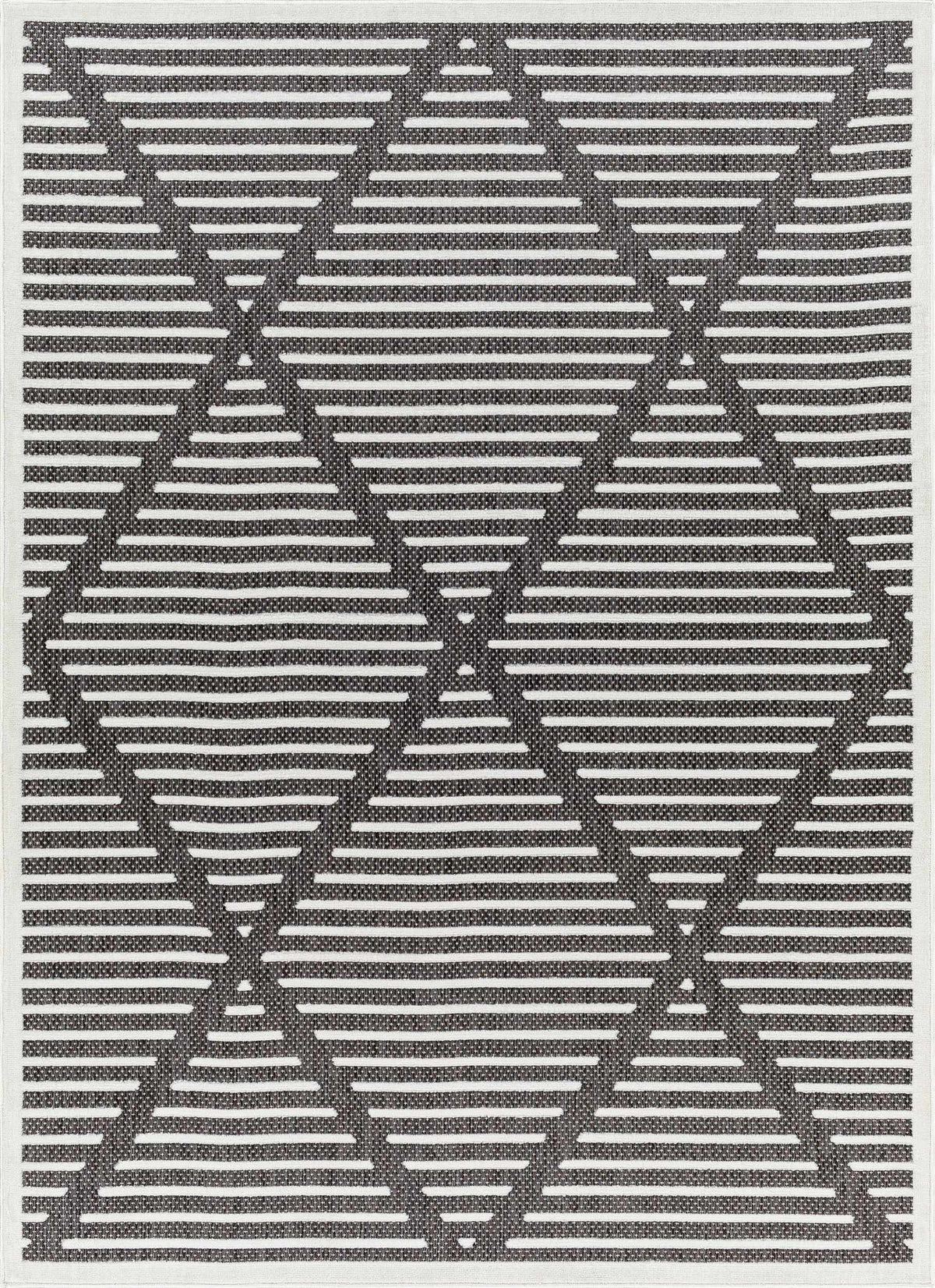 W&F Collection | Anah 3D Black Outdoor Rug