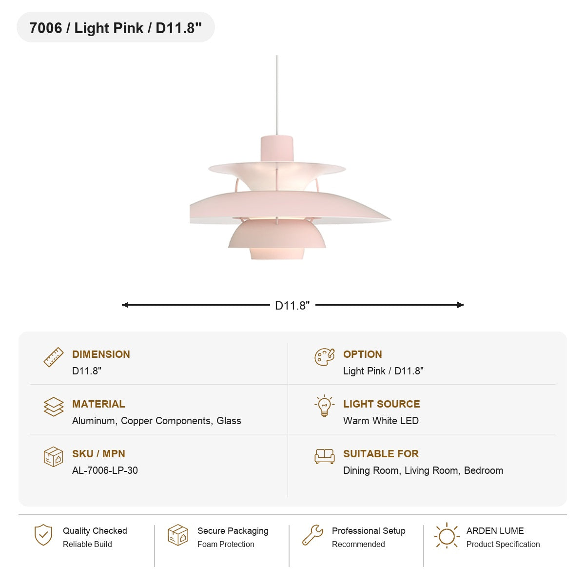 W&F Collection | Colorful Layered Metal P5 Pendant Light