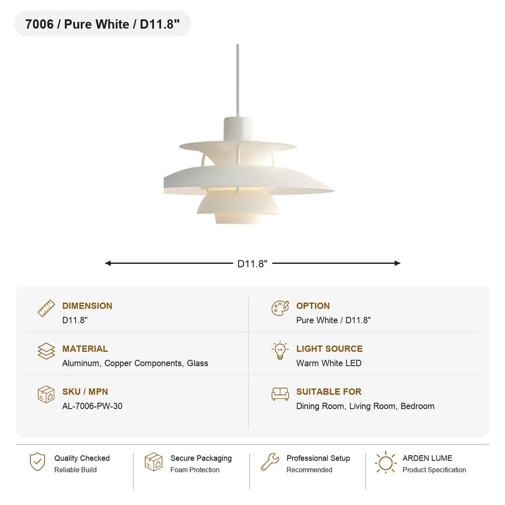 W&F Collection | Colorful Layered Metal P5 Pendant Light