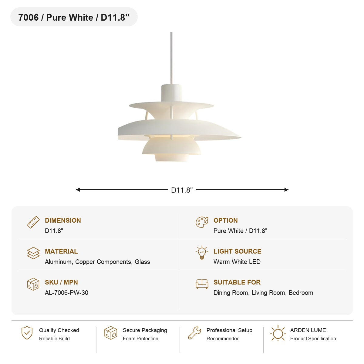 W&F Collection | Colorful Layered Metal P5 Pendant Light