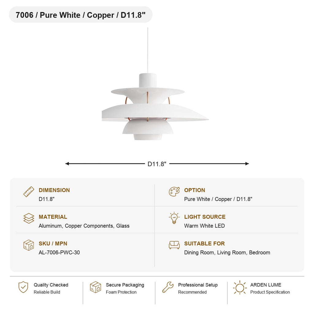 W&F Collection | Colorful Layered Metal P5 Pendant Light
