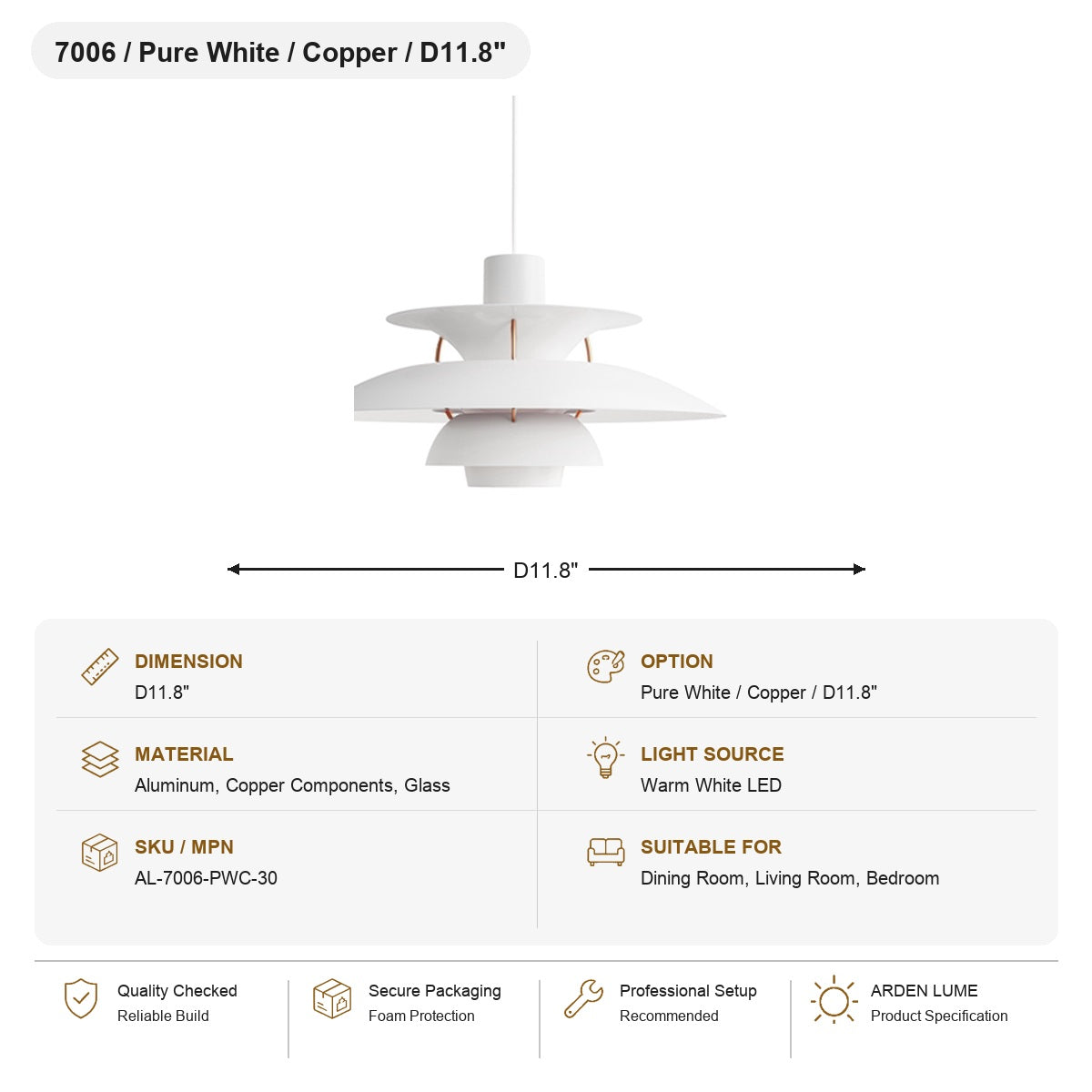 W&F Collection | Colorful Layered Metal P5 Pendant Light
