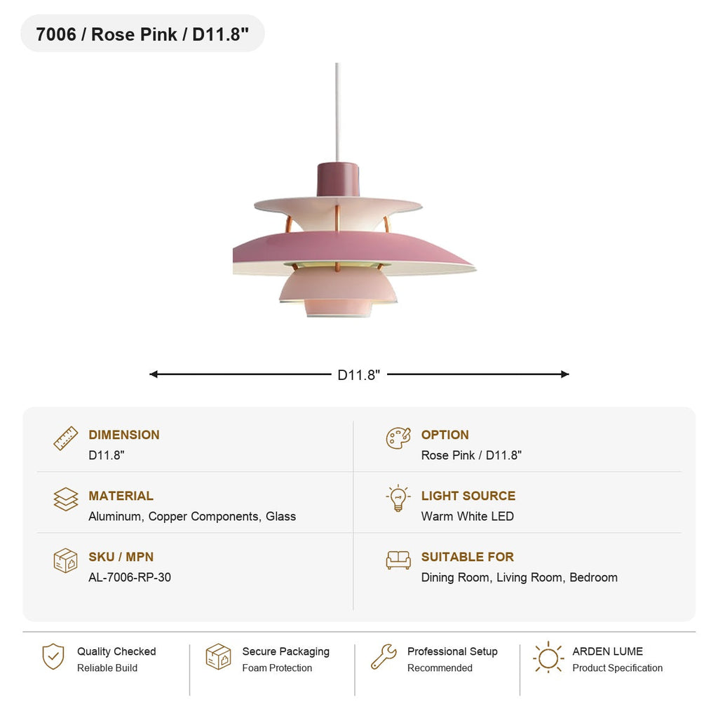 W&F Collection | Colorful Layered Metal P5 Pendant Light