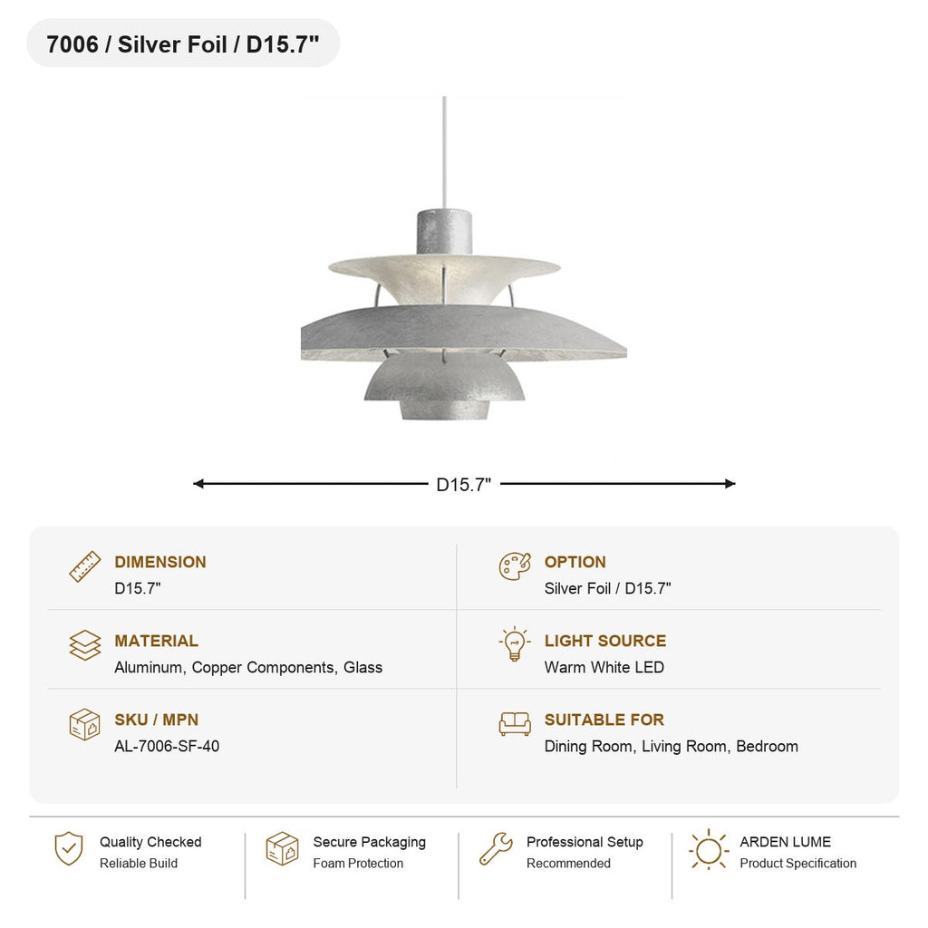 W&F Collection | Colorful Layered Metal P5 Pendant Light
