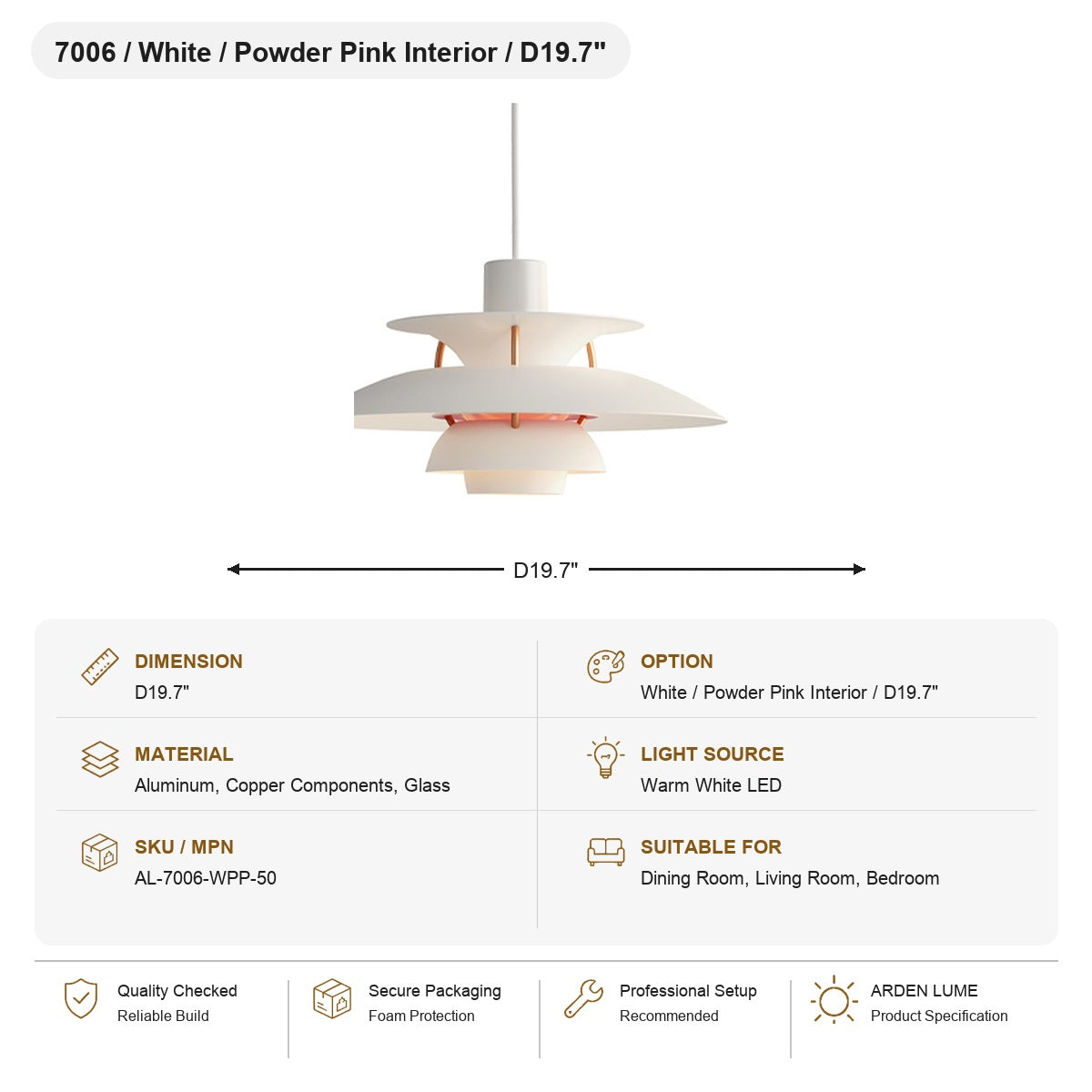 W&F Collection | Colorful Layered Metal P5 Pendant Light