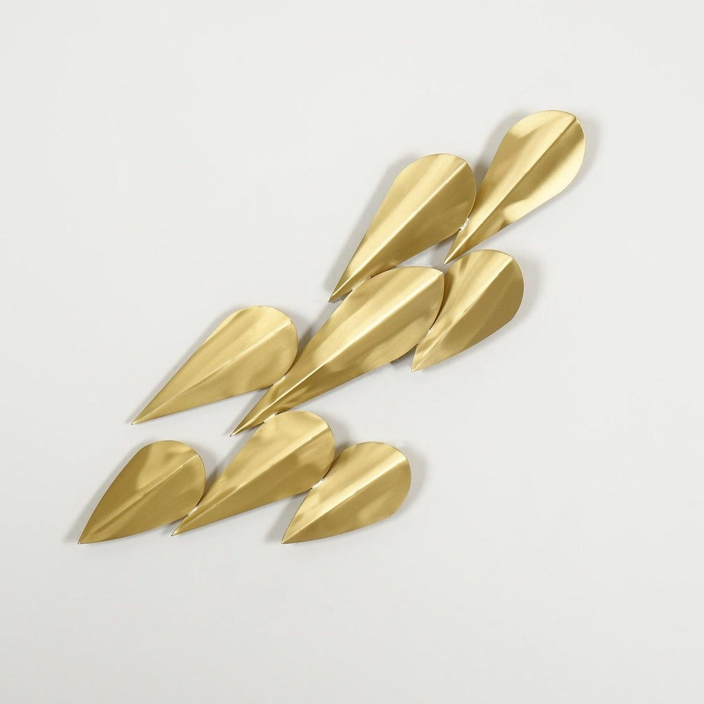 W&F Collection | Anodine Brass Leaf LED Wall Art Sconce