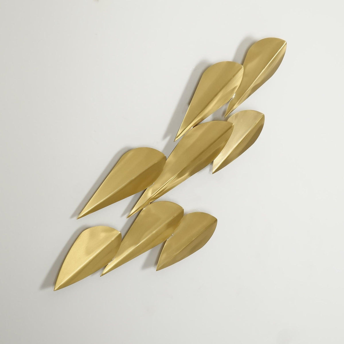 W&F Collection | Anodine Brass Leaf LED Wall Art Sconce