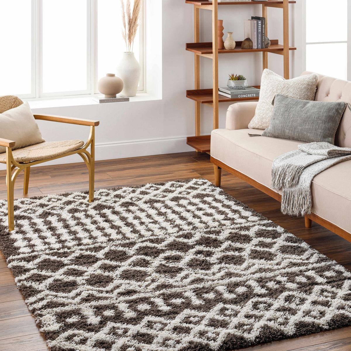 W&F Collection | Aysel Shag Area Rug