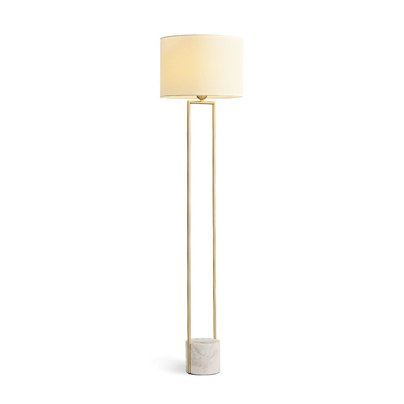 W&F Collection | Double-Rod Floor Lamp with Marble Base