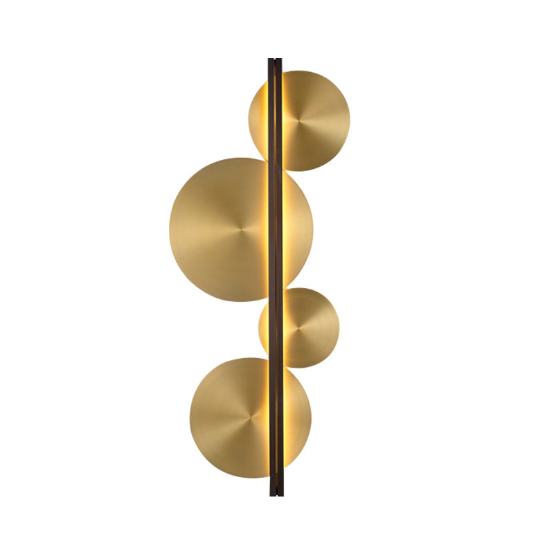 W&F Collection | Brass Disc LED Wall Sconce