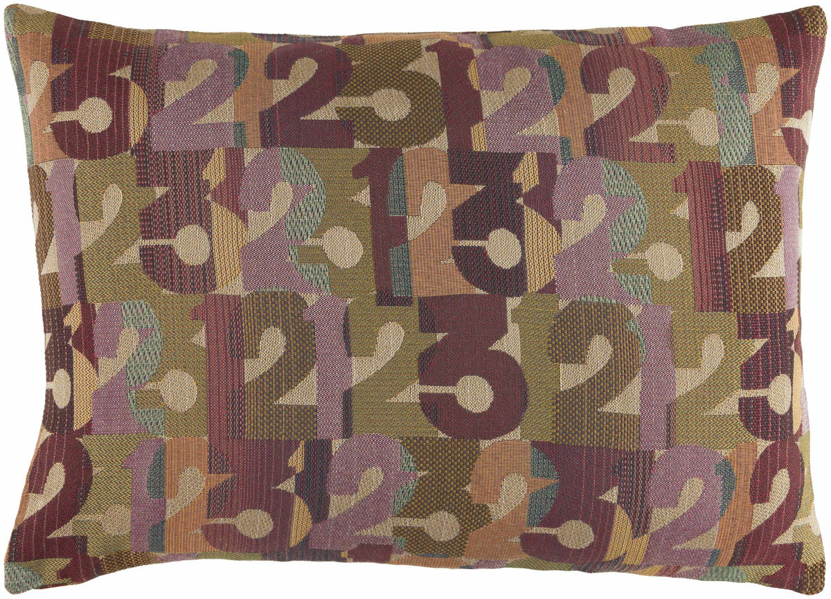 W&F Collection | Emerton Numbers Print Throw Pillow
