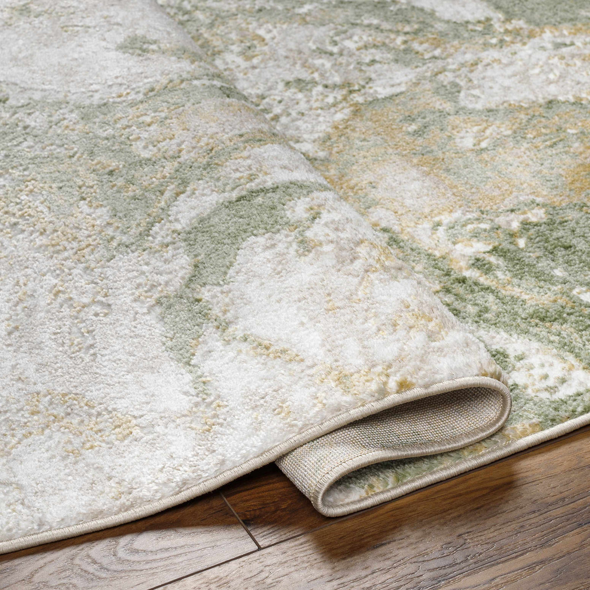 W&F Collection | Lively Marble Green Area Rug