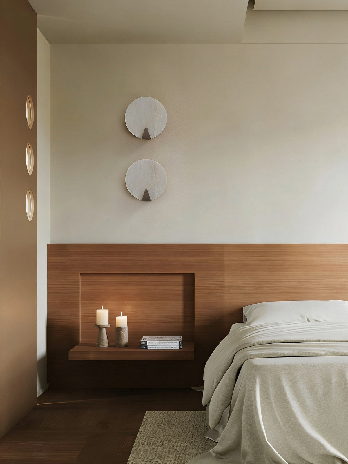 W&F Collection | Alabaster Round Wall Sconce