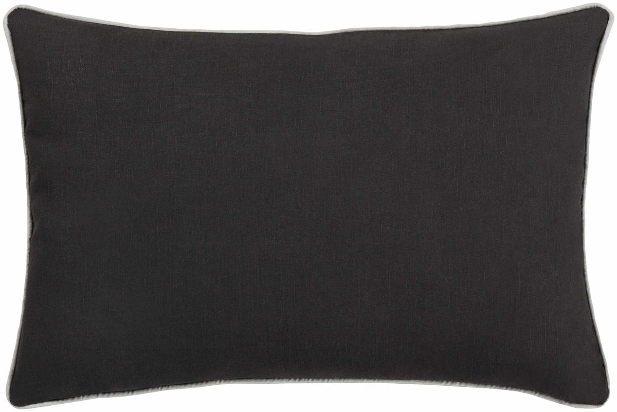 W&F Collection | Montmorency Black Floral Elegance Throw Pillow