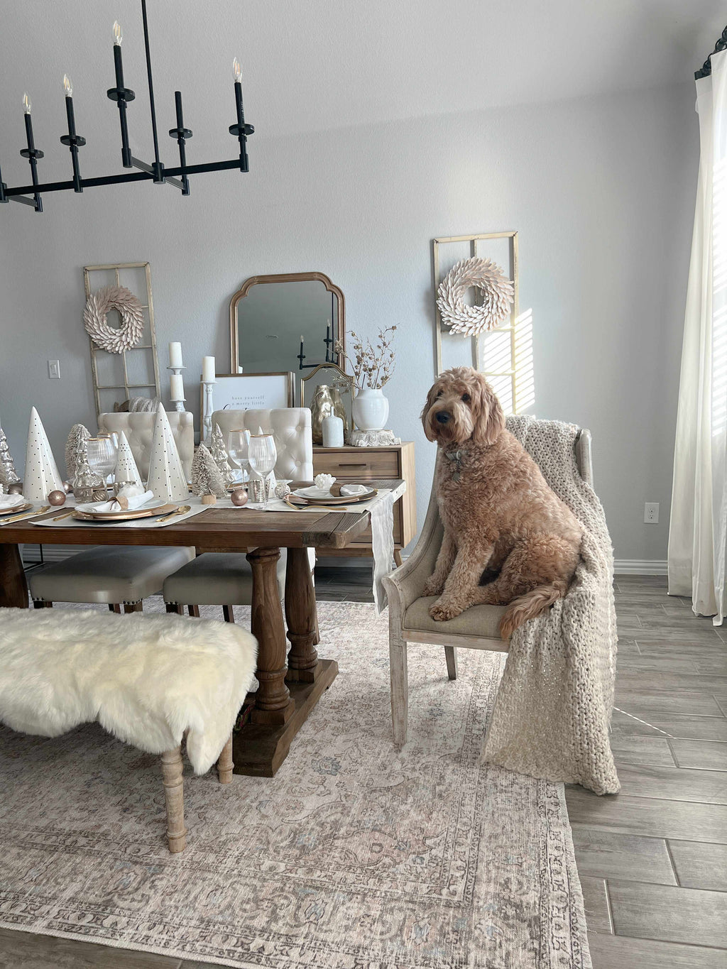 W&F Collection | Cream Holi-2301 Washable Area Rug