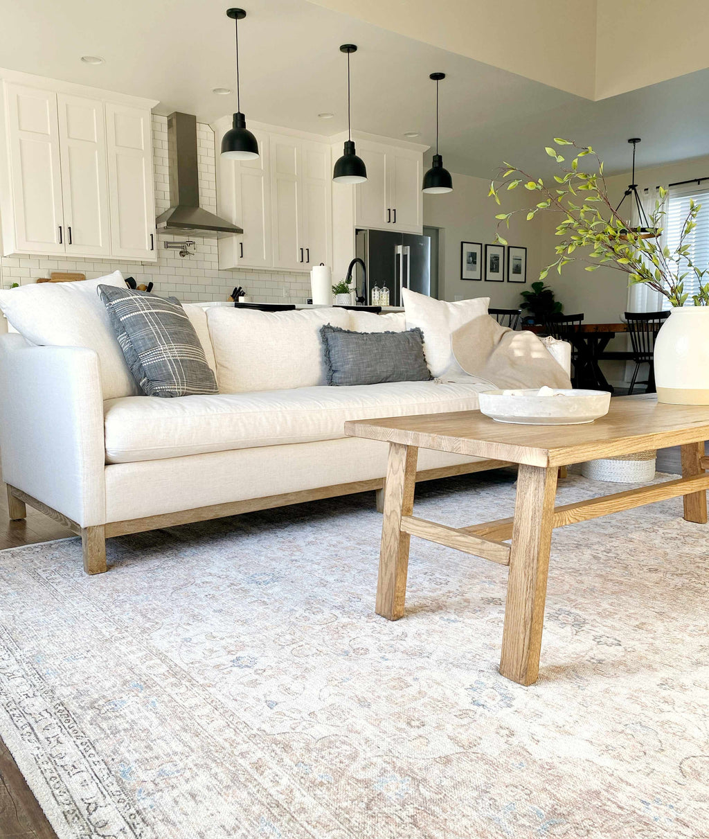 W&F Collection | Cream Holi-2301 Washable Area Rug