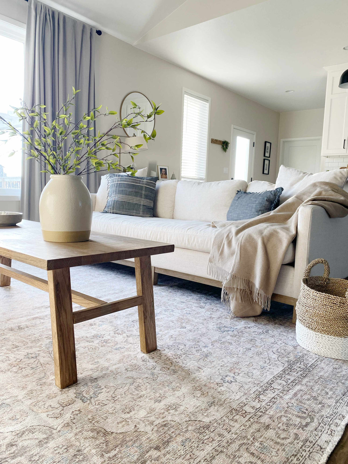 W&F Collection | Cream Holi-2301 Washable Area Rug