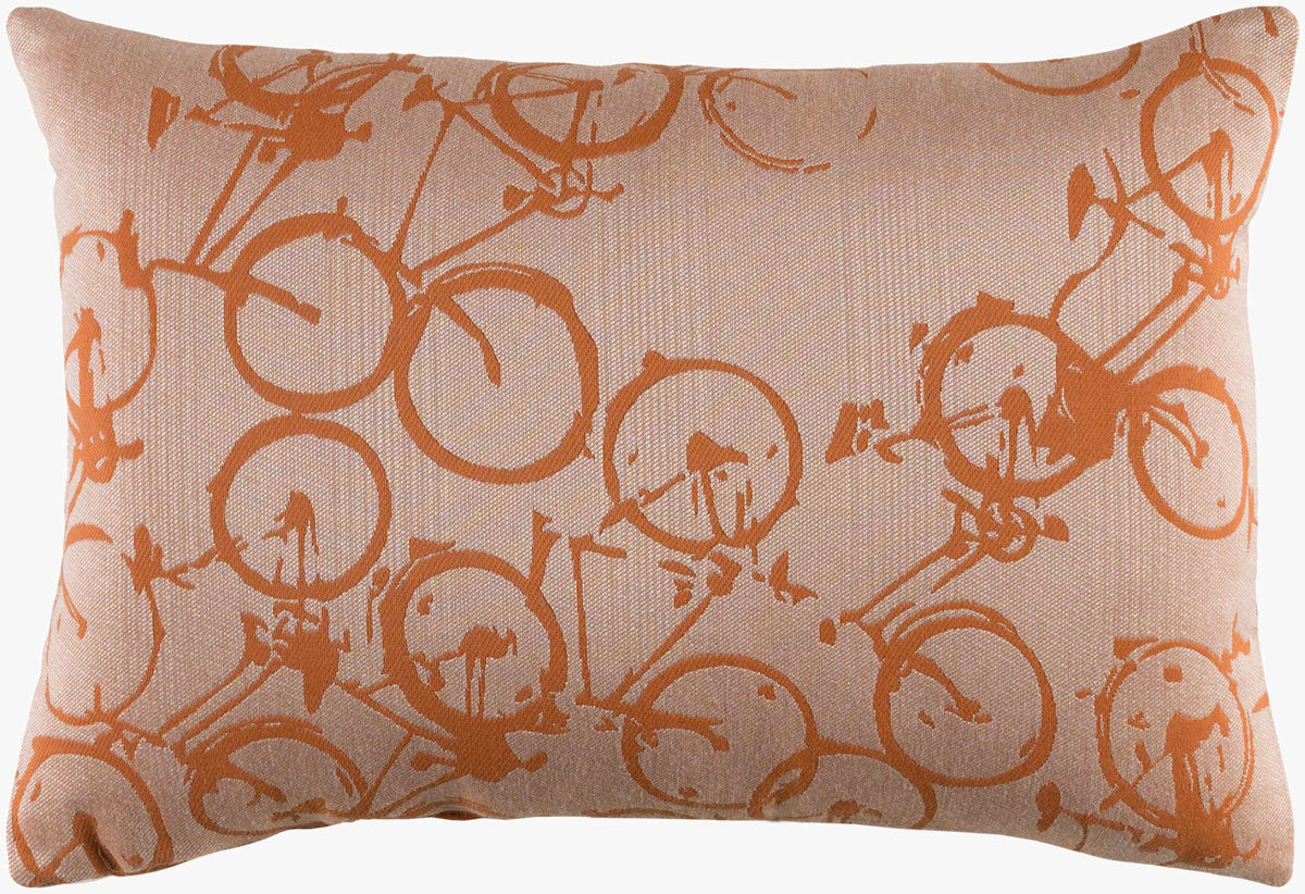 W&F Collection | Tangmere Bicycle Print Throw Pillow