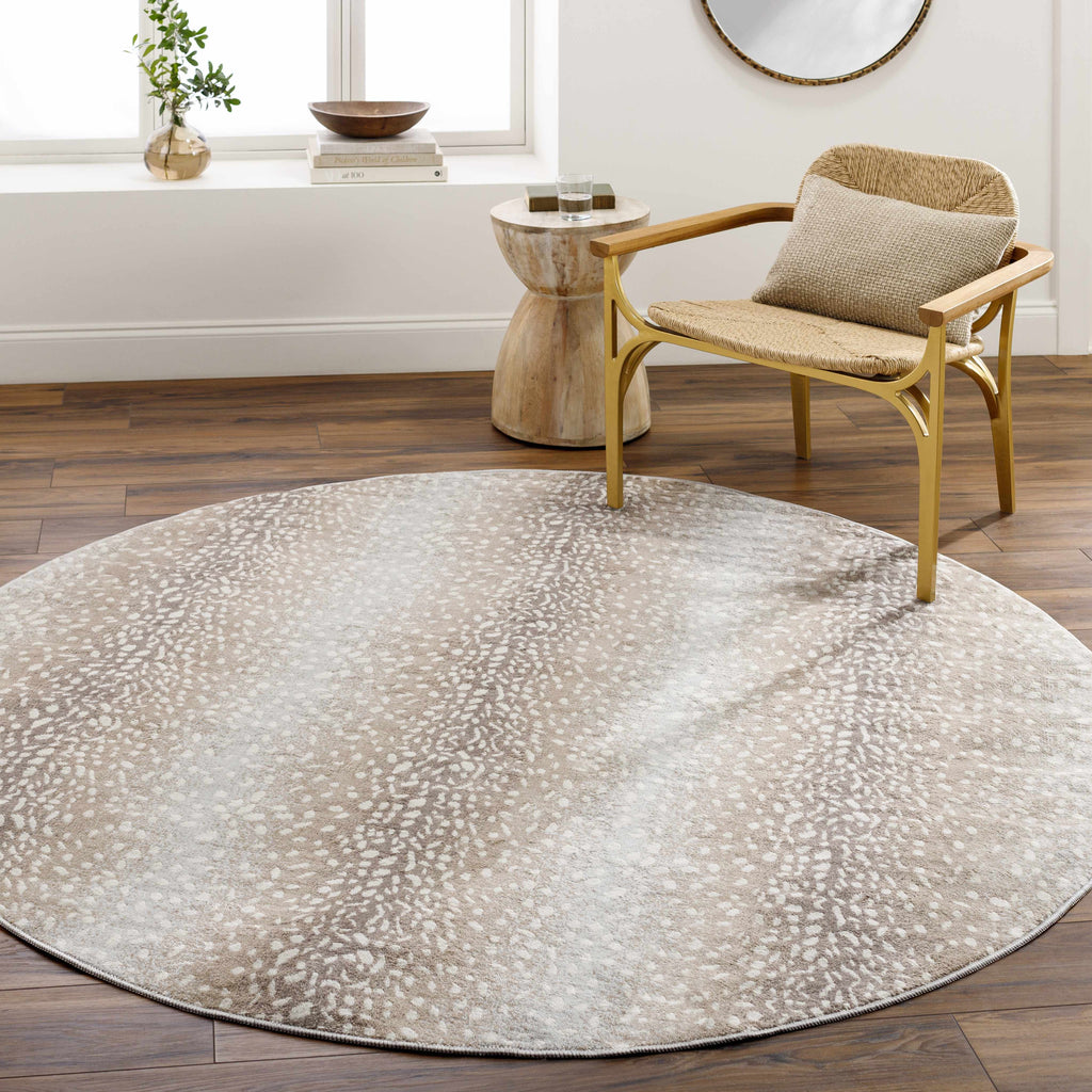 W&F Collection | Pointblank Tan Leopard Print Rug