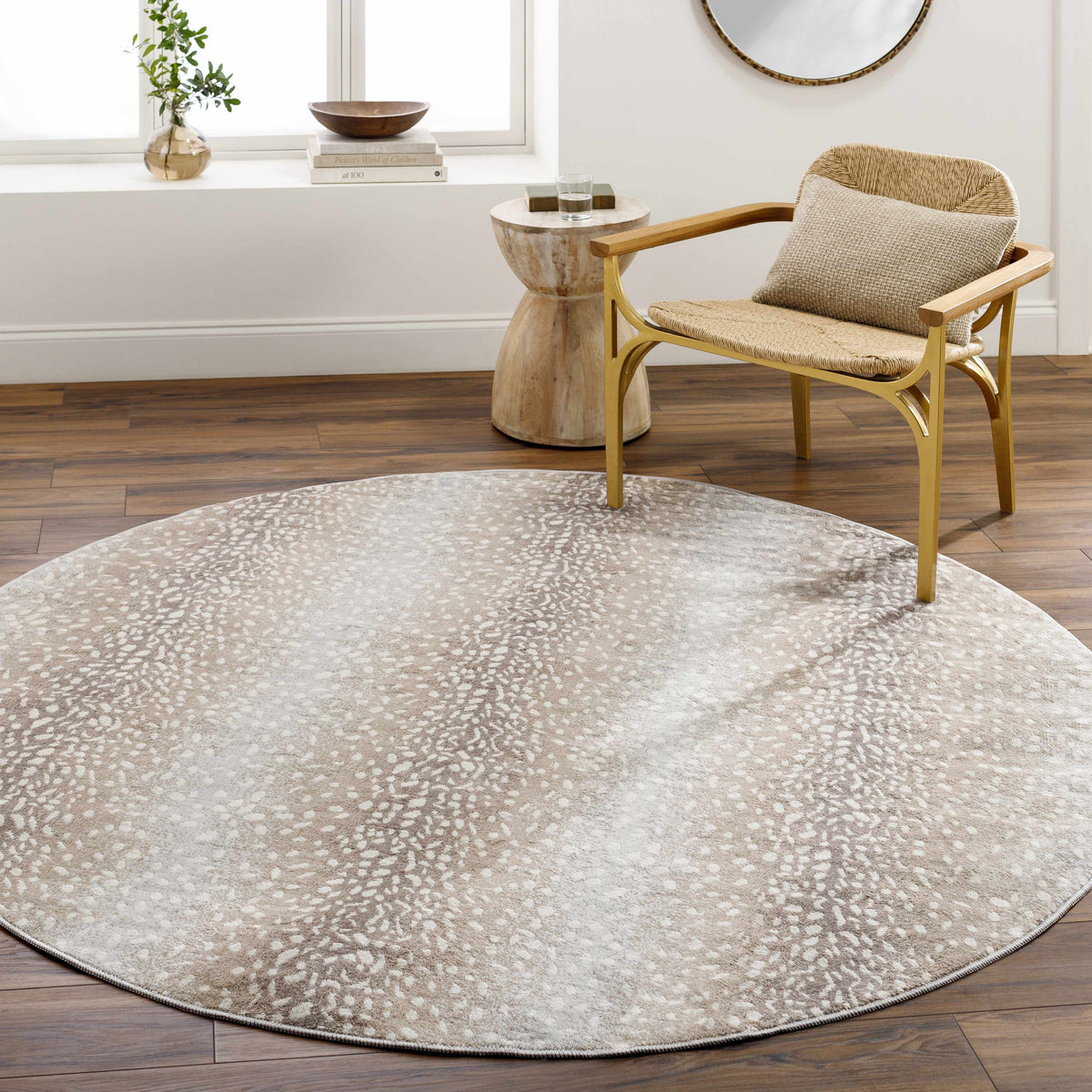 W&F Collection | Pointblank Tan Leopard Print Rug