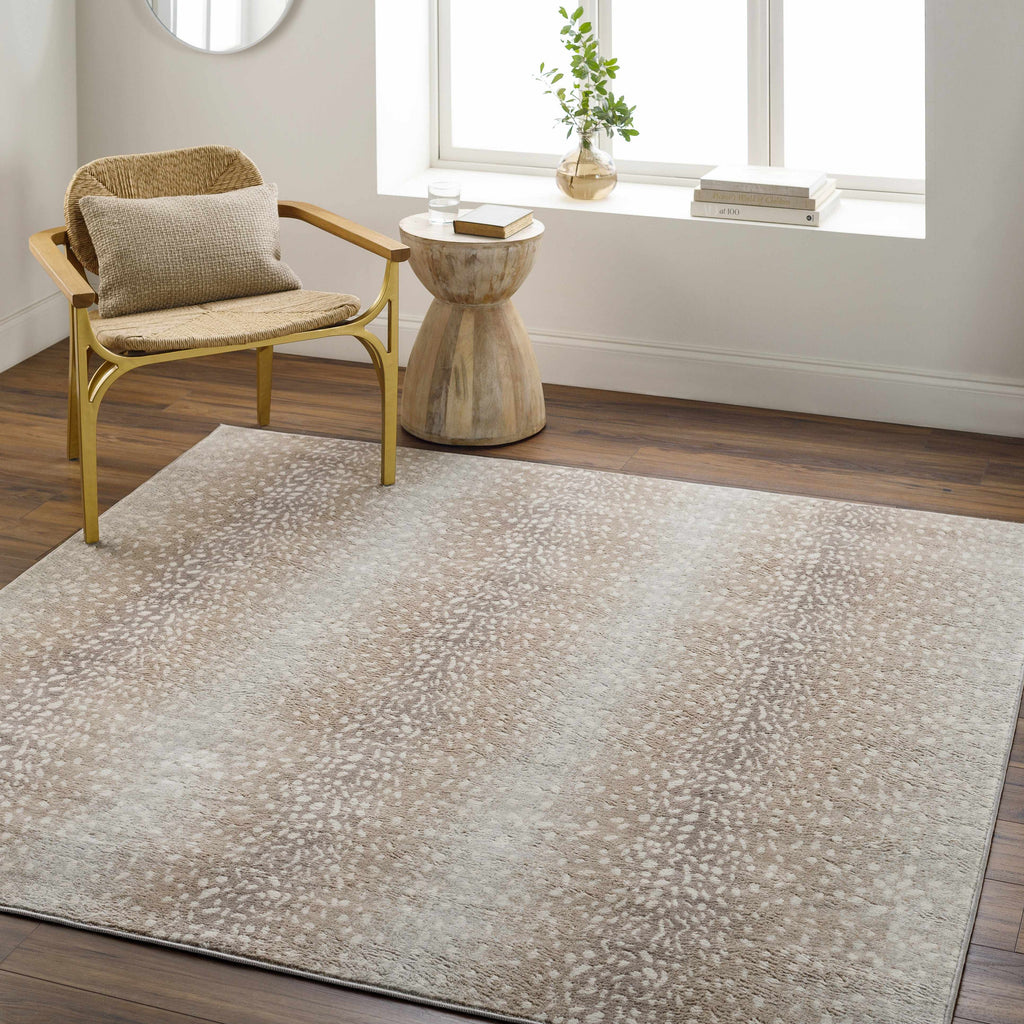 W&F Collection | Pointblank Tan Leopard Print Rug