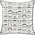 W&F Collection | Mustache Throw Pillow