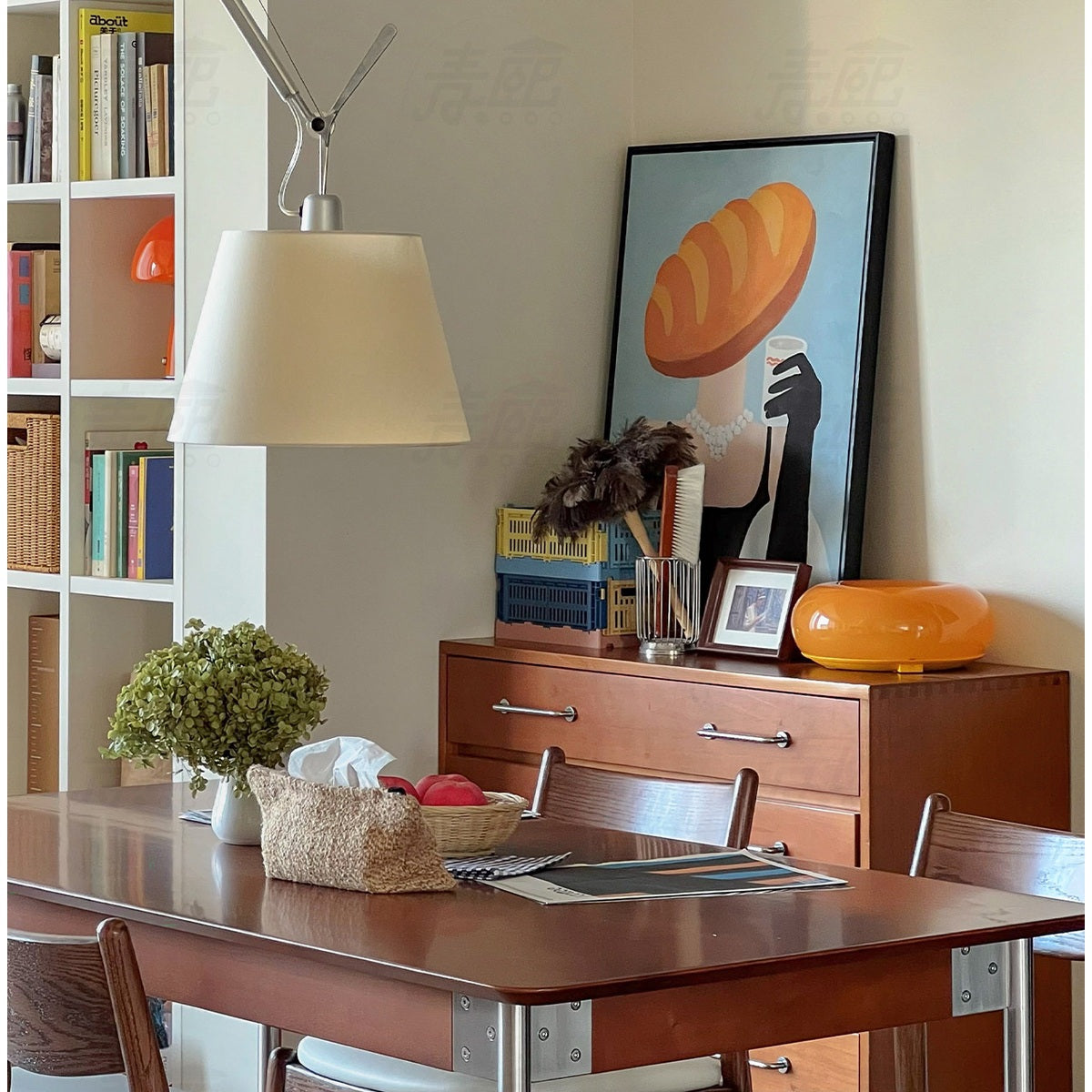 W&F Collection | Bauhaus Adjustable Swing Arm Pendant Light