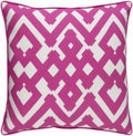 W&F Collection | Redhead Magenta Geometric Pattern Throw Pillow