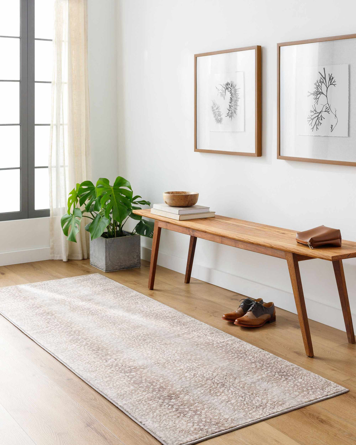 W&F Collection | Pointblank Tan Leopard Print Rug