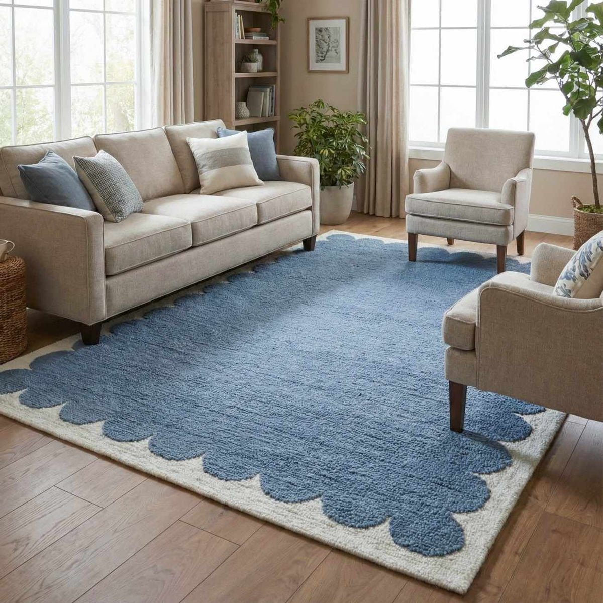 W&F Collection | Lukamu Modern Art Deco Handmade Area Rug
