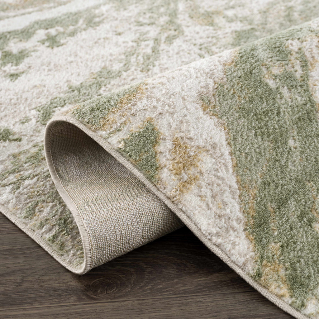W&F Collection | Lively Marble Green Area Rug