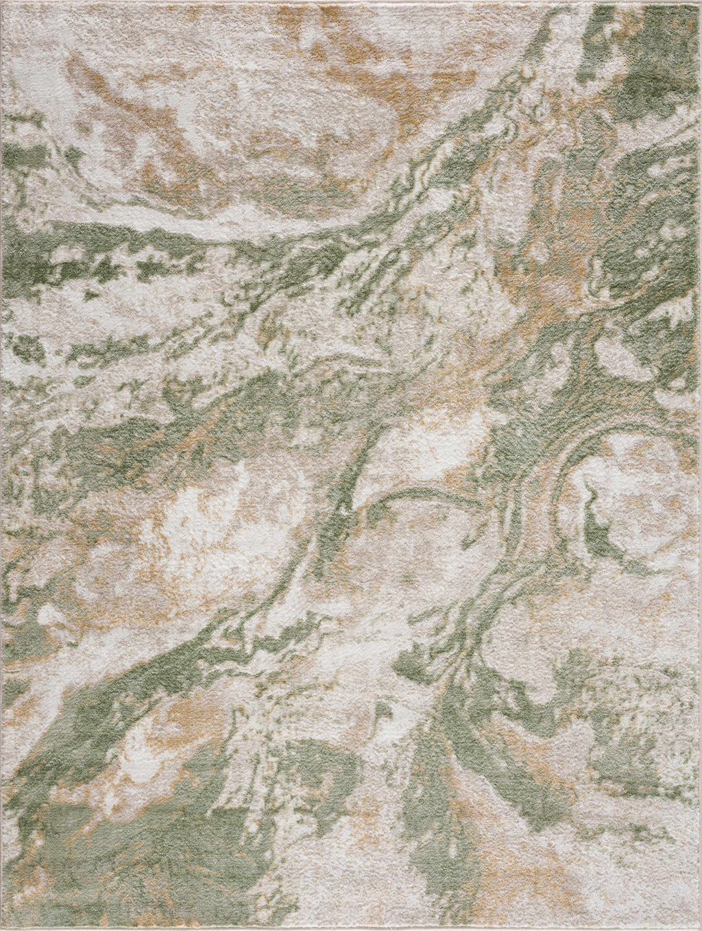 W&F Collection | Lively Marble Green Area Rug