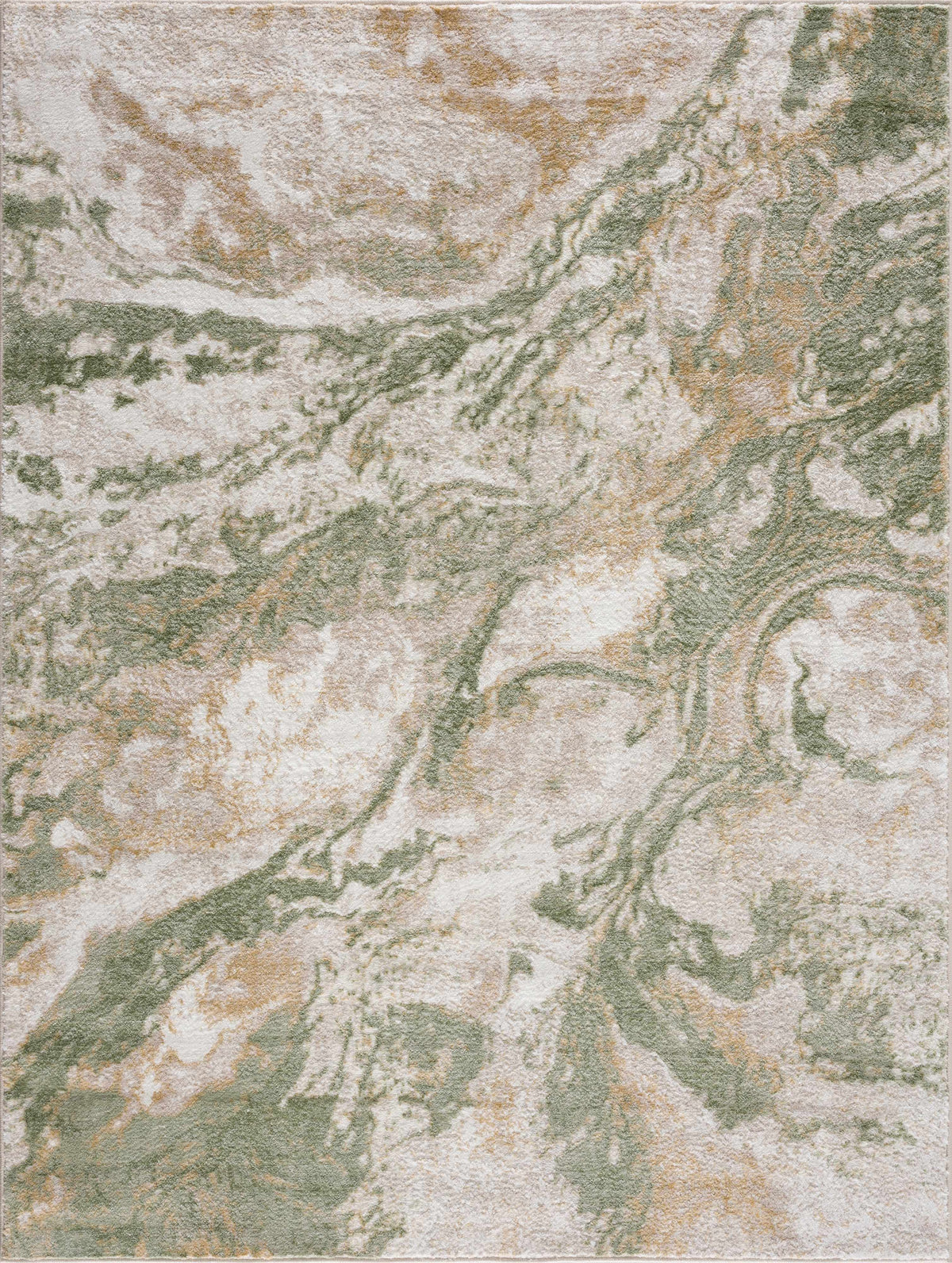 W&F Collection | Lively Marble Green Area Rug