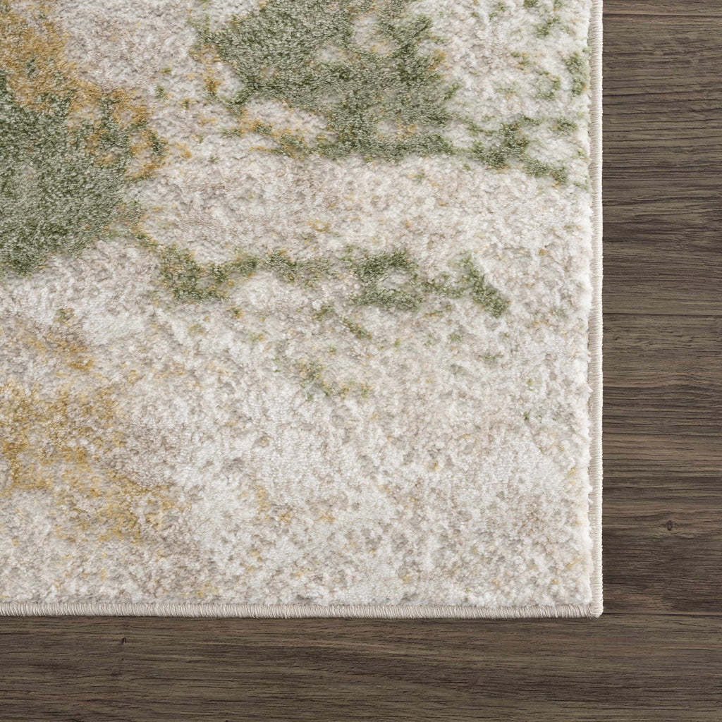 W&F Collection | Lively Marble Green Area Rug