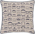 W&F Collection | Mustaches Throw Pillow